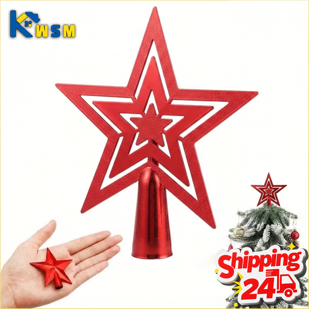 1-20PCS Christmas Tree Topper  - Star Tree Topper ulasan dan harga