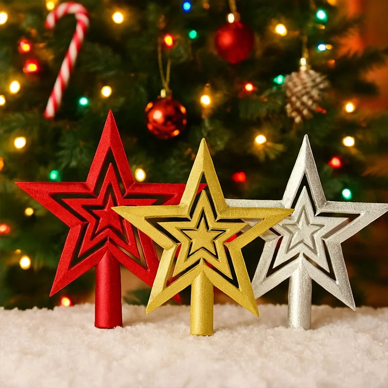 1-20PCS Christmas Tree Topper  - Star Tree Topper ulasan dan harga