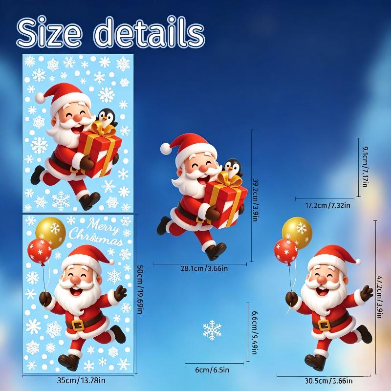 Christmas Static Window Sticke - Snowflake Window Decal ulasan dan harga