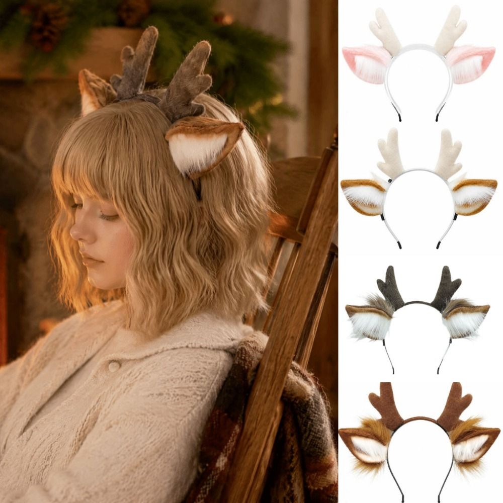 Antler Headband Handmade Simul - Reindeer Antlers Headband ulasan dan harga