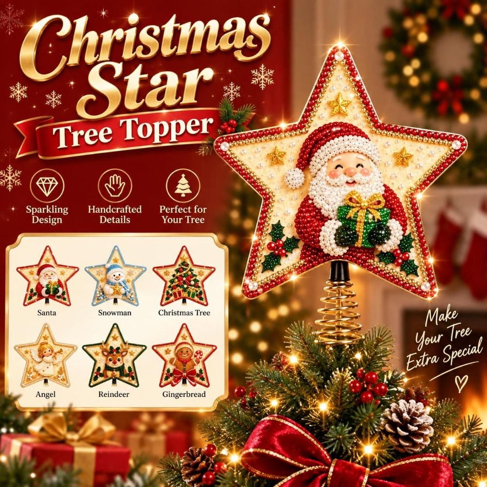Star Shape Christmas Star Tree - Star Tree Topper ulasan dan harga