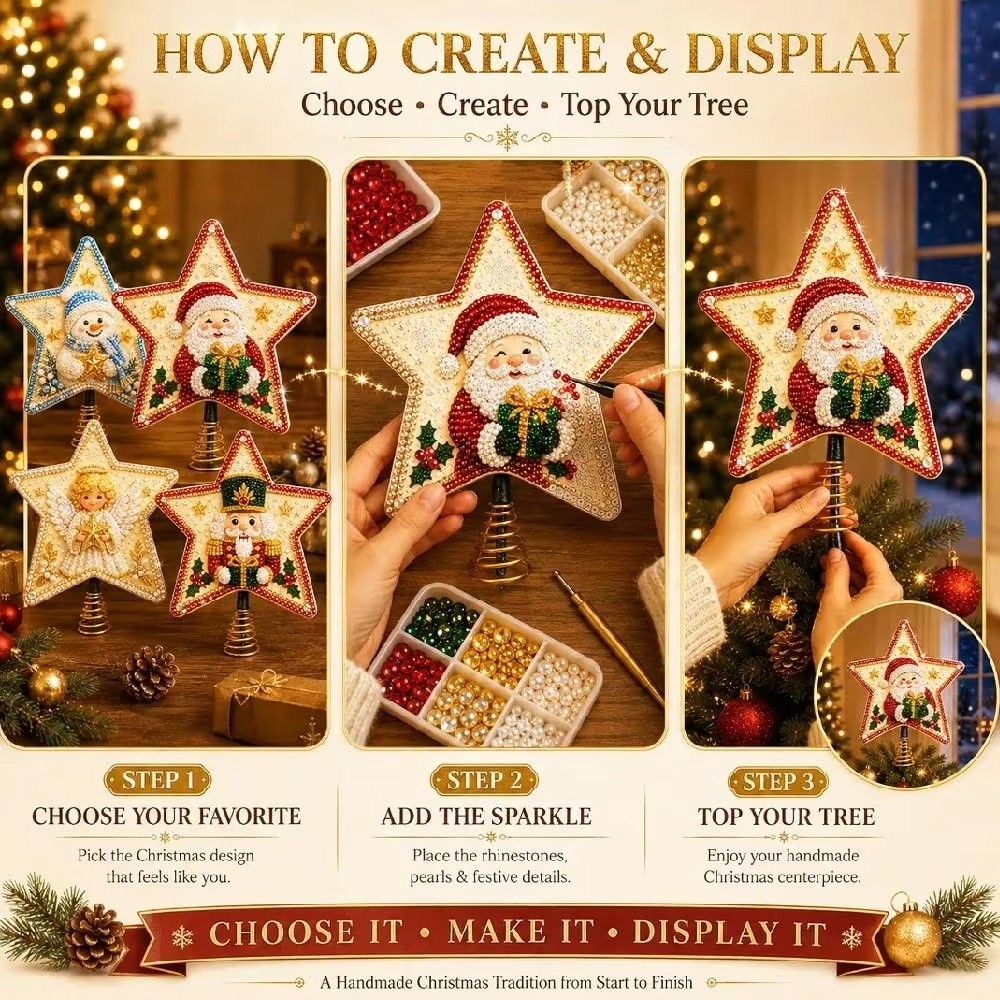 Star Shape Christmas Star Tree - Star Tree Topper ulasan dan harga