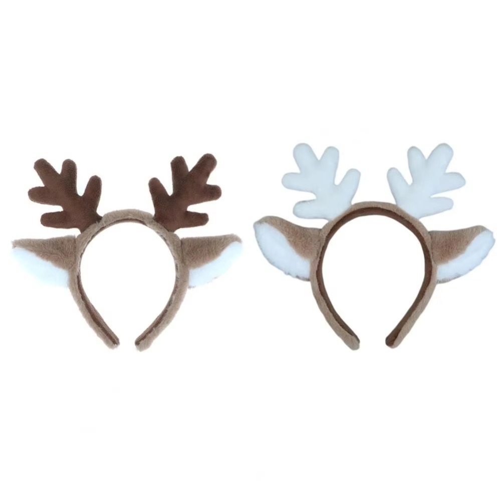 Soft Christmas Headband Fluffy - Reindeer Antlers Headband ulasan dan harga