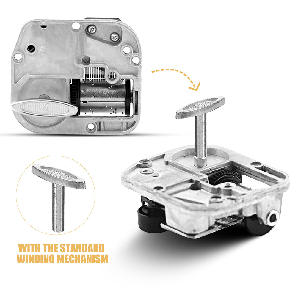 8Pcs Music Box Key Winder Meta - Snow Globe Musical ulasan dan harga