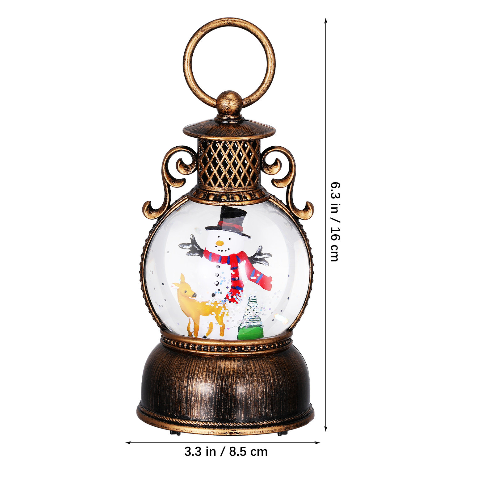 Christmas Music Box Light Up G - Snow Globe Musical ulasan dan harga