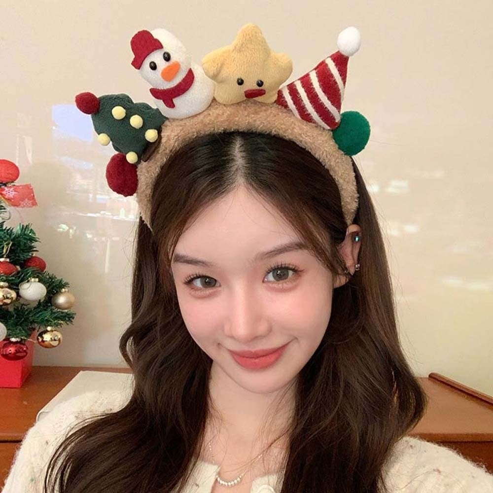 Plush Texture Christmas Headba - Reindeer Antlers Headband ulasan dan harga