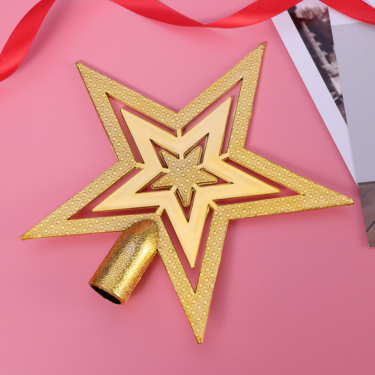 20Cm Christmas Star Topper Mad - Star Tree Topper ulasan dan harga
