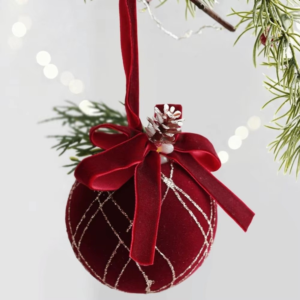 Plastic Red Flocking Christmas - Star Tree Topper ulasan dan harga