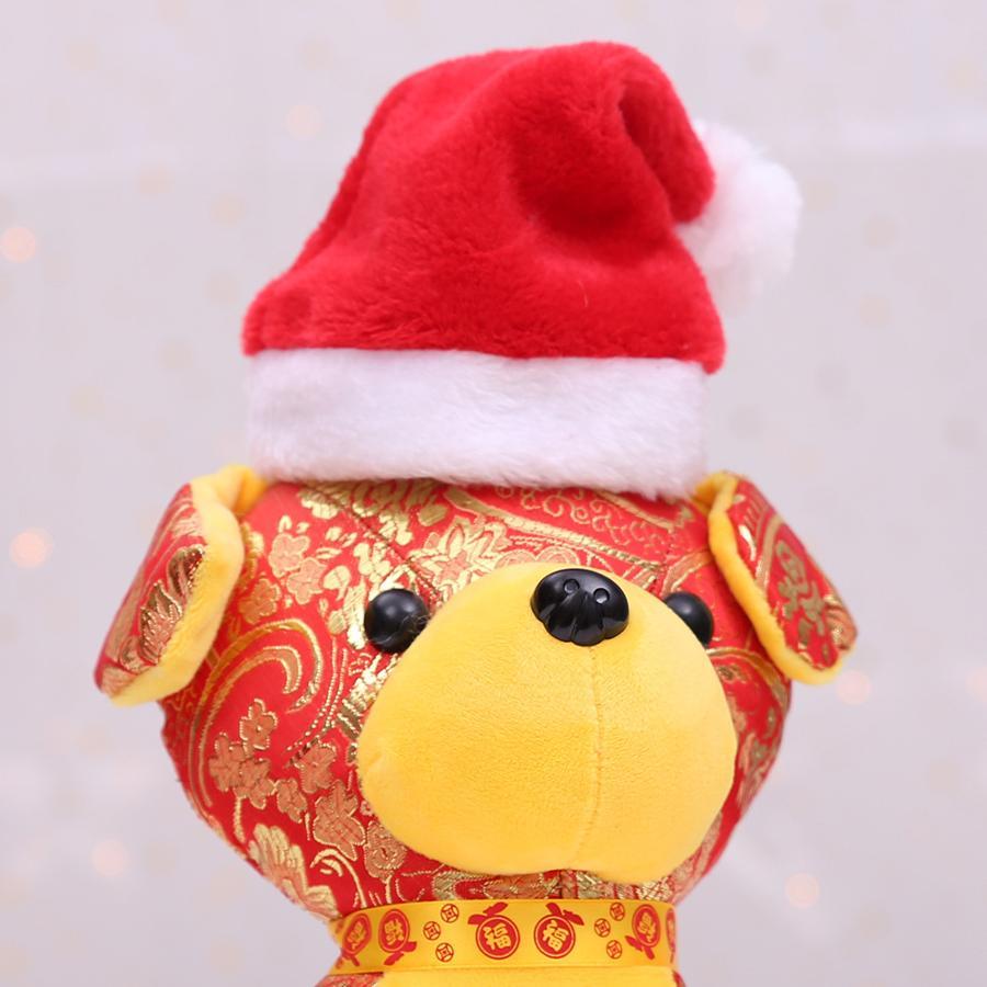 Christmas Pet Santa Hat Red Pl - Santa Hat Plush ulasan dan harga