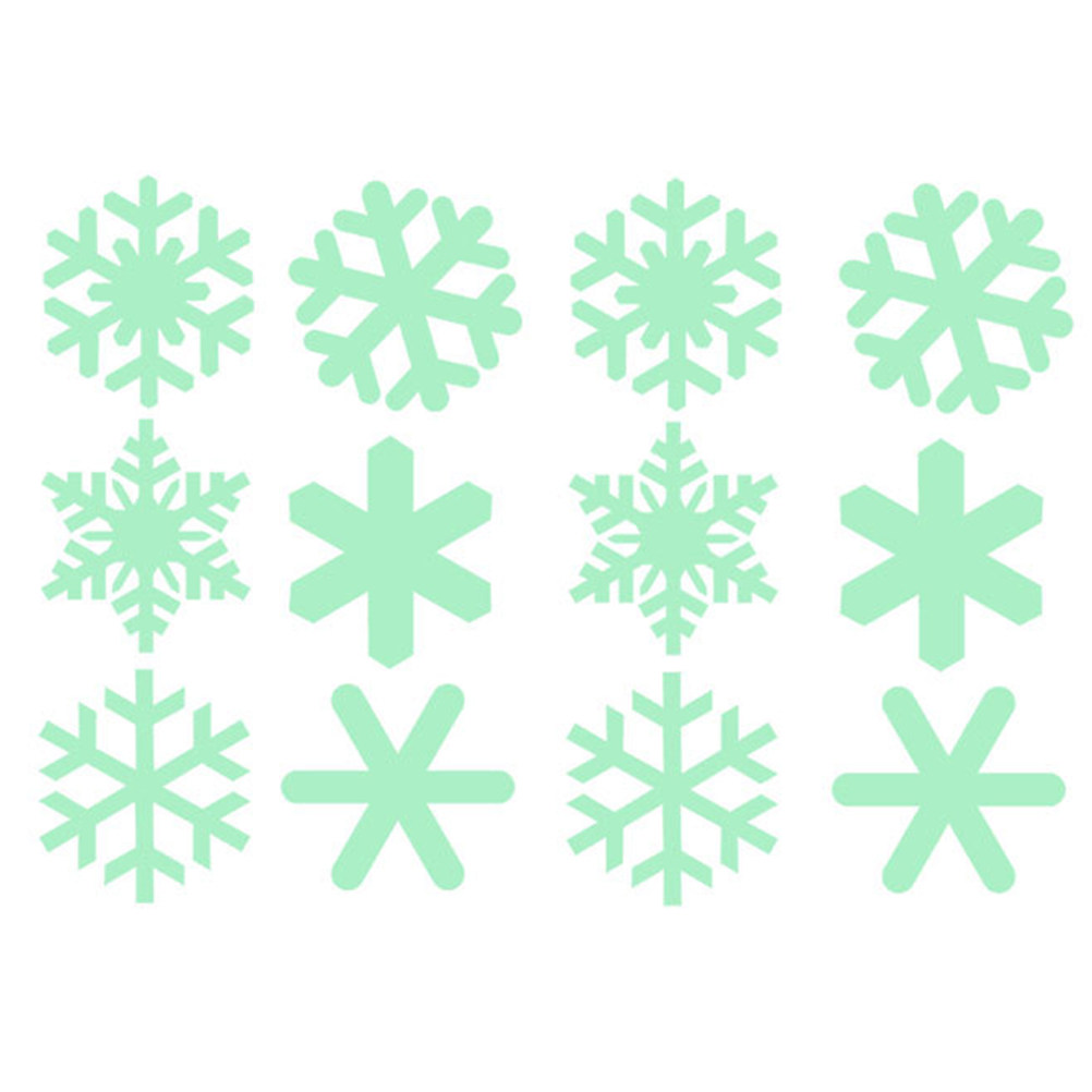 1Set Luminous Snowflake Wall S - Snowflake Window Decal ulasan dan harga
