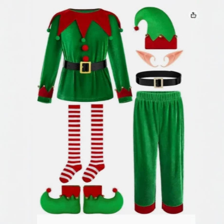 Christmas Boys and Girls Costu - Elf Costume Christmas ulasan dan harga