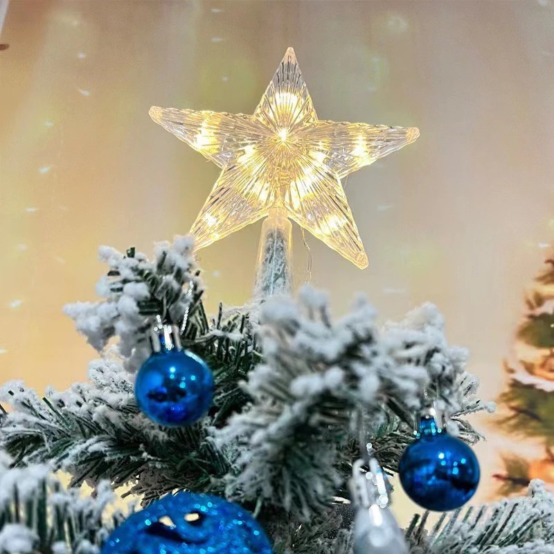15cm Christmas Decoration Glow - Star Tree Topper ulasan dan harga