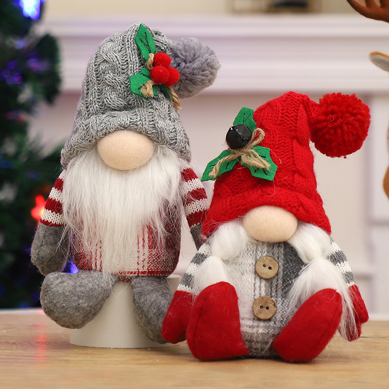 2Pcs Christmas Faceless Gnome  - Santa Hat Plush ulasan dan harga