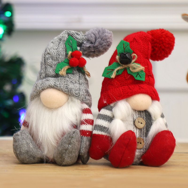 2Pcs Christmas Faceless Gnome  - Santa Hat Plush ulasan dan harga
