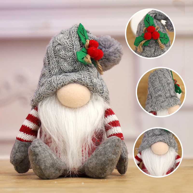 2Pcs Christmas Faceless Gnome  - Santa Hat Plush ulasan dan harga