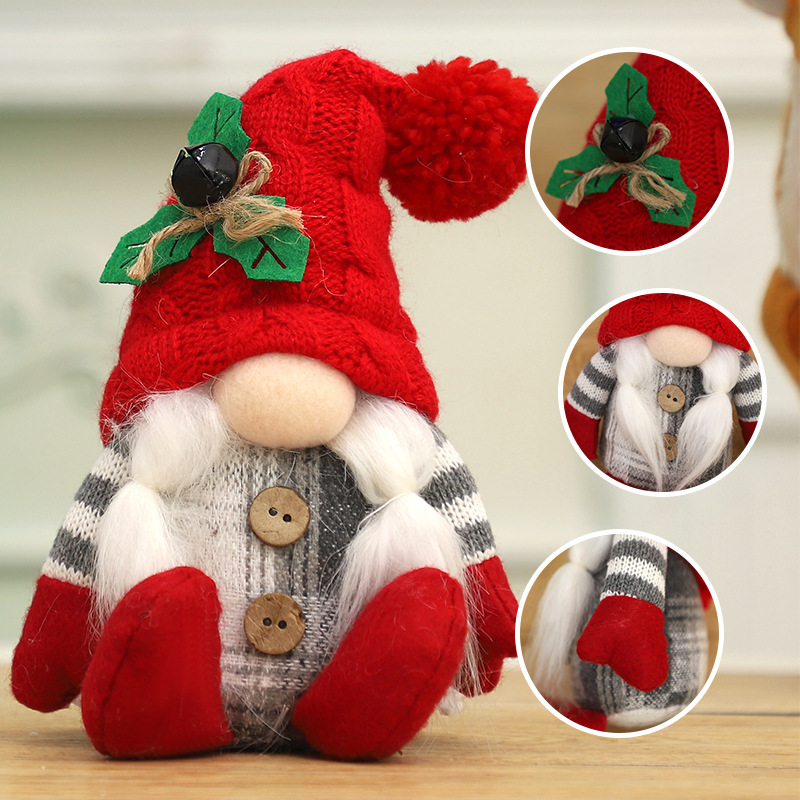 2Pcs Christmas Faceless Gnome  - Santa Hat Plush ulasan dan harga
