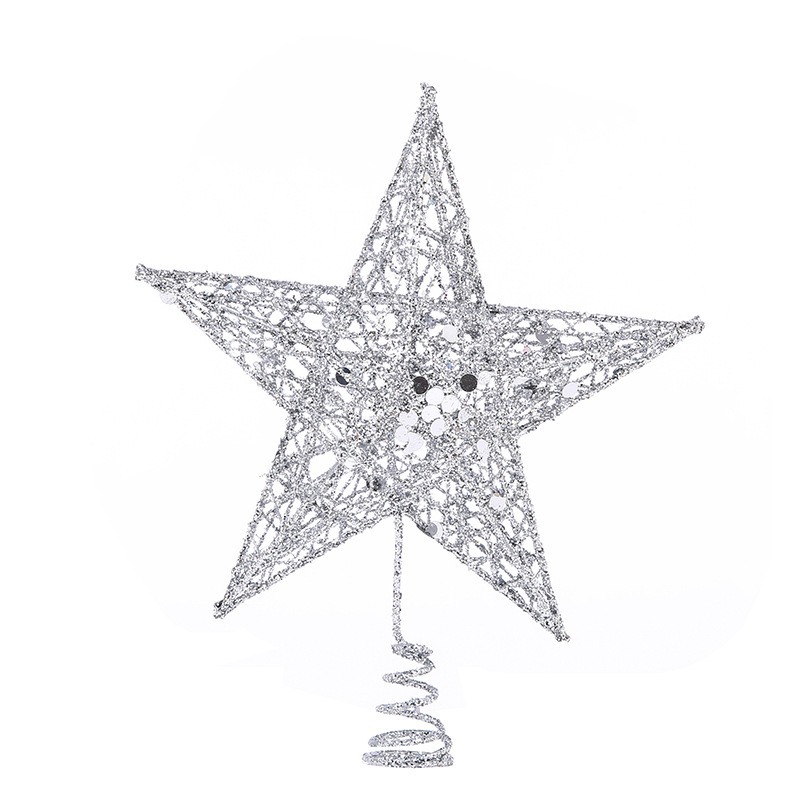 Glitter Iron Christmas Tree To - Star Tree Topper ulasan dan harga