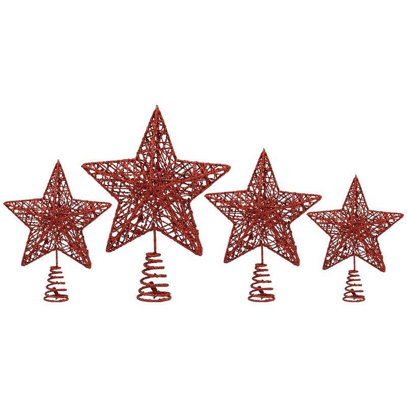 Glitter Iron Christmas Tree To - Star Tree Topper ulasan dan harga