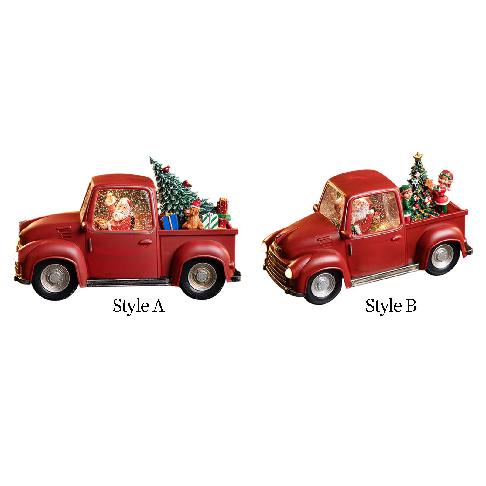 Lighted Truck Decor Light up U - Snow Globe Musical ulasan dan harga